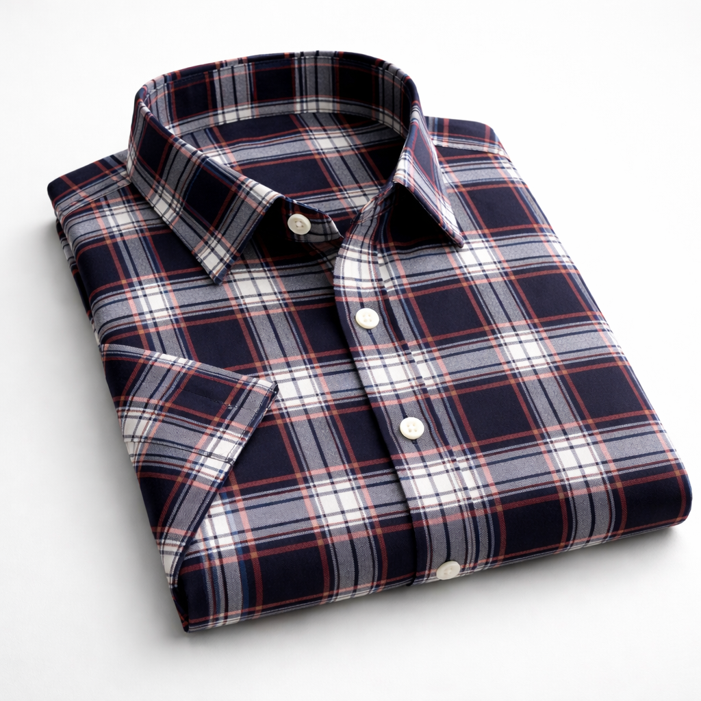 Multicolor Checkered Shirt Half Sleeve Shirt (102 HF)
