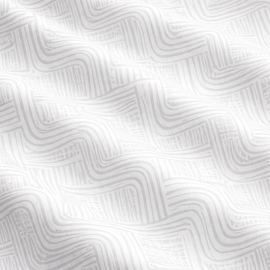 White Printed Shirt With Grey Design Half Sleeve Shirt (SKU-508)