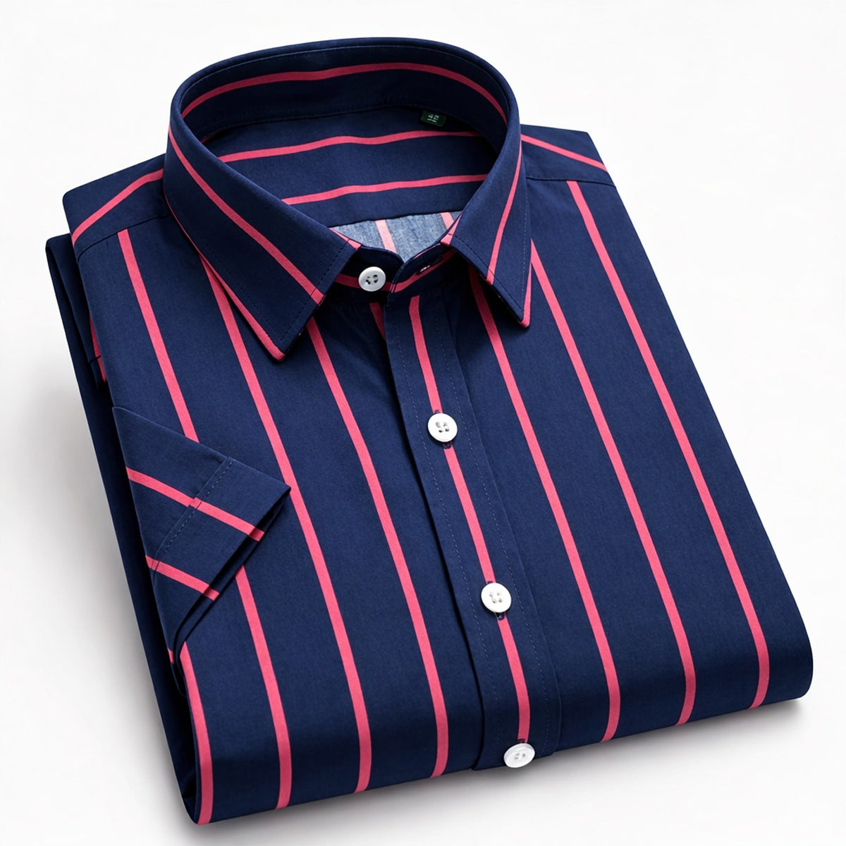 Blue with Red Strip Half Sleeve Shirt (14 HF)