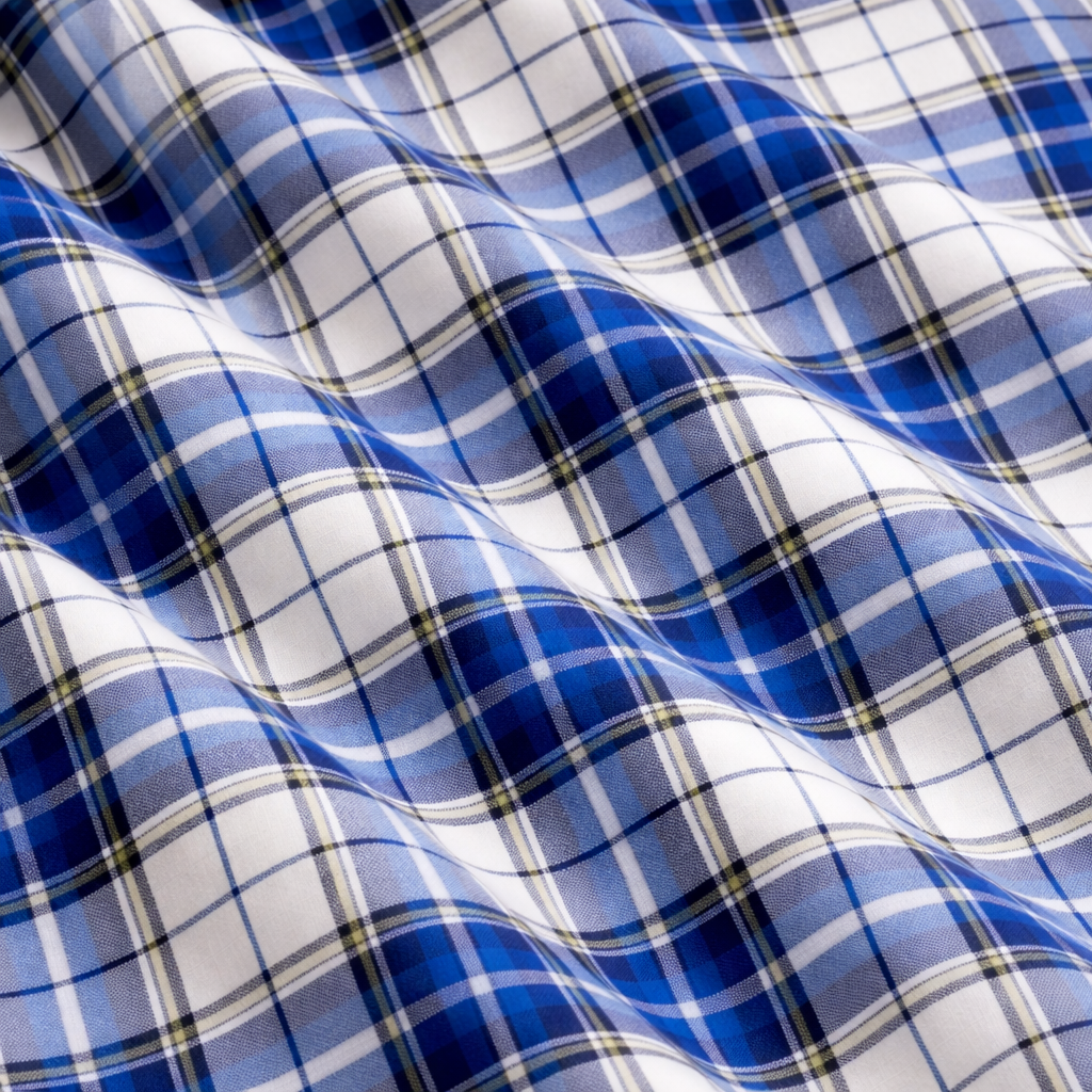 Blue Checkered Shirt Half Sleeve Shirt (161 HF)