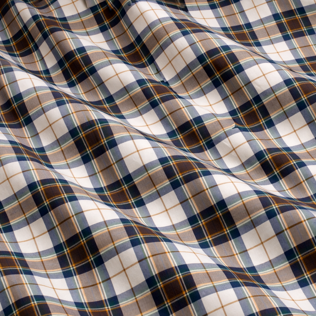 Brown Checkered Shirt Half Sleeve Shirt (162 HF)