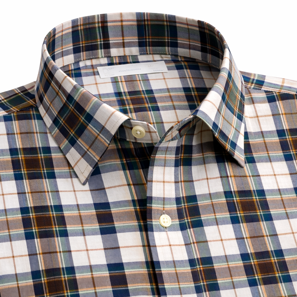 Brown Checkered Shirt Half Sleeve Shirt (162 HF)